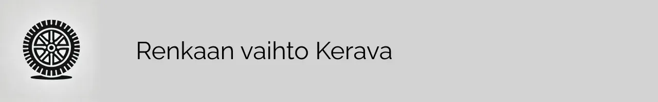 Renkaan vaihto Kerava